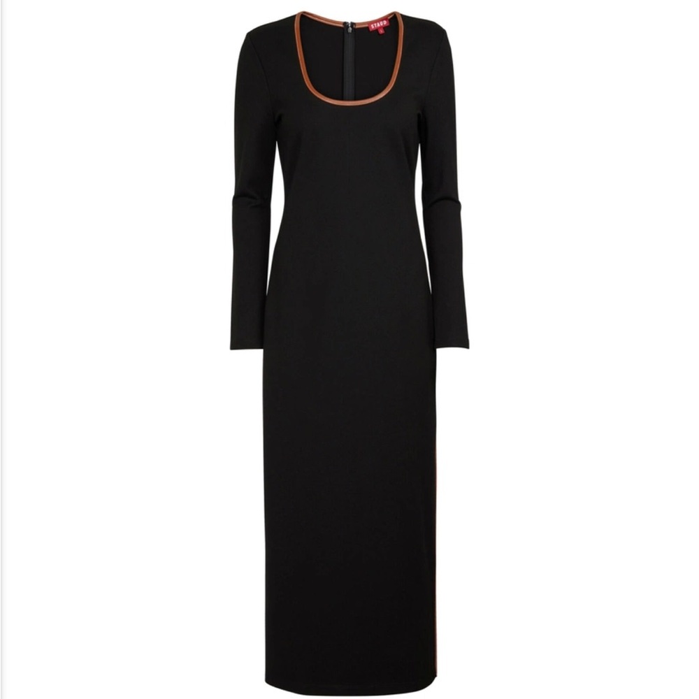 Staud Joint Jersey Midi Dress - Picture 2 of 9